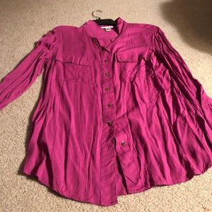 Long tunic button down